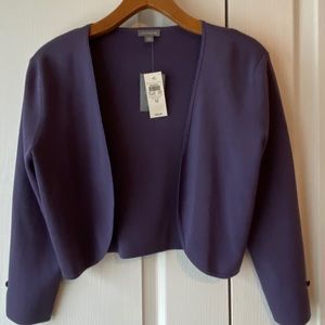 Ann Taylor purple cardigan, M